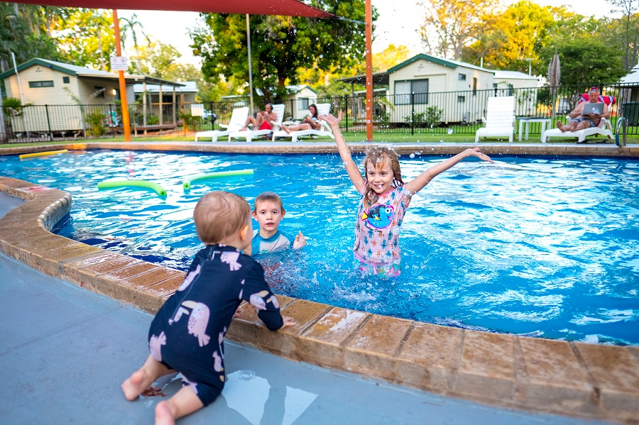 Family Friendly swimming pool at Kimberleyland 