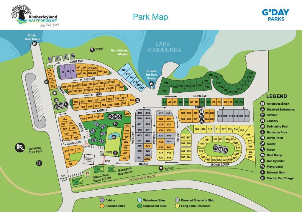 Kimberleyland Park Map 