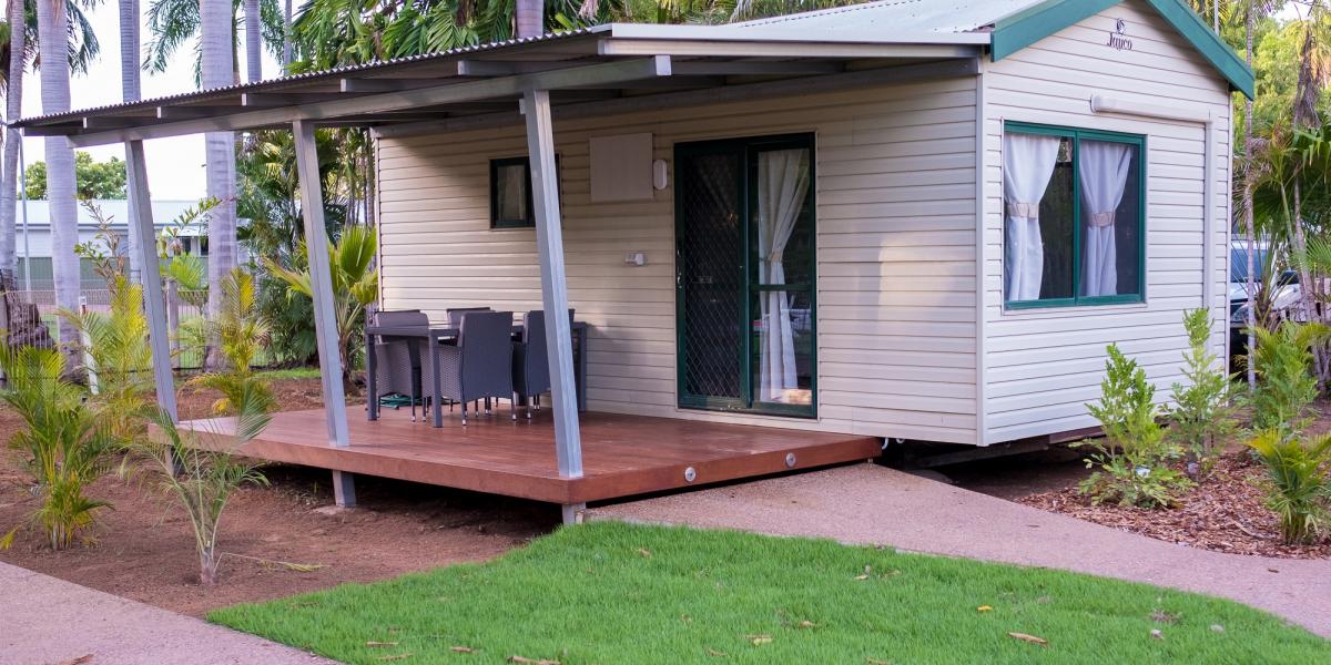 Poolside Cabins at Kimberleyland Waterfront Holiday Park Kununurra Western Australia