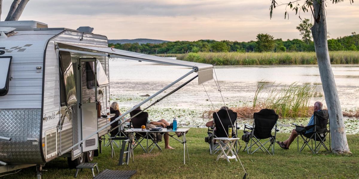 Waterfront Caravan Powered Site on Lake Kununurra at Kimberleyland