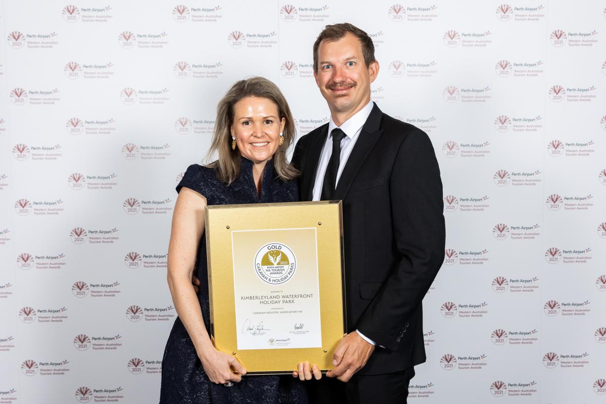 Kimberleylands Maria and Chris Magnay with their 2021 Gold Award