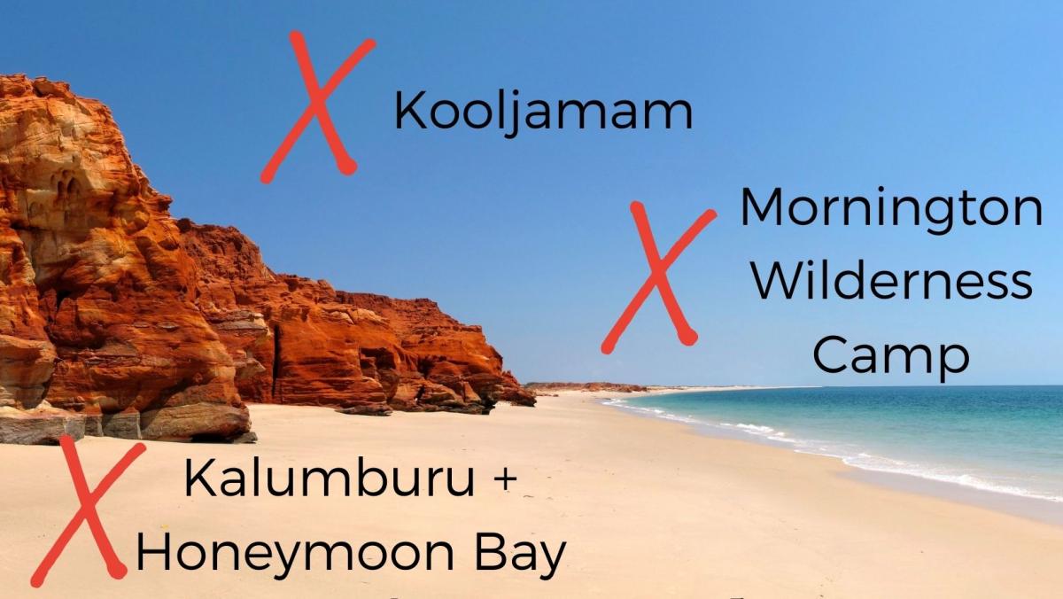 Whats closed in the Kimberley 2022