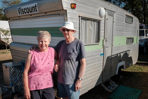 Merv and Marg Kimberleyland Caravan Park Guests